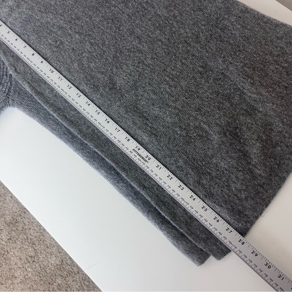 Abercrombie and Fitch Sweater Womens Medium Cardigan Open Front Knit Grey White - Picture 7 of 10